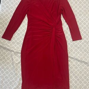 Lauren Ralph Lauren Asymmetrical Red Dress